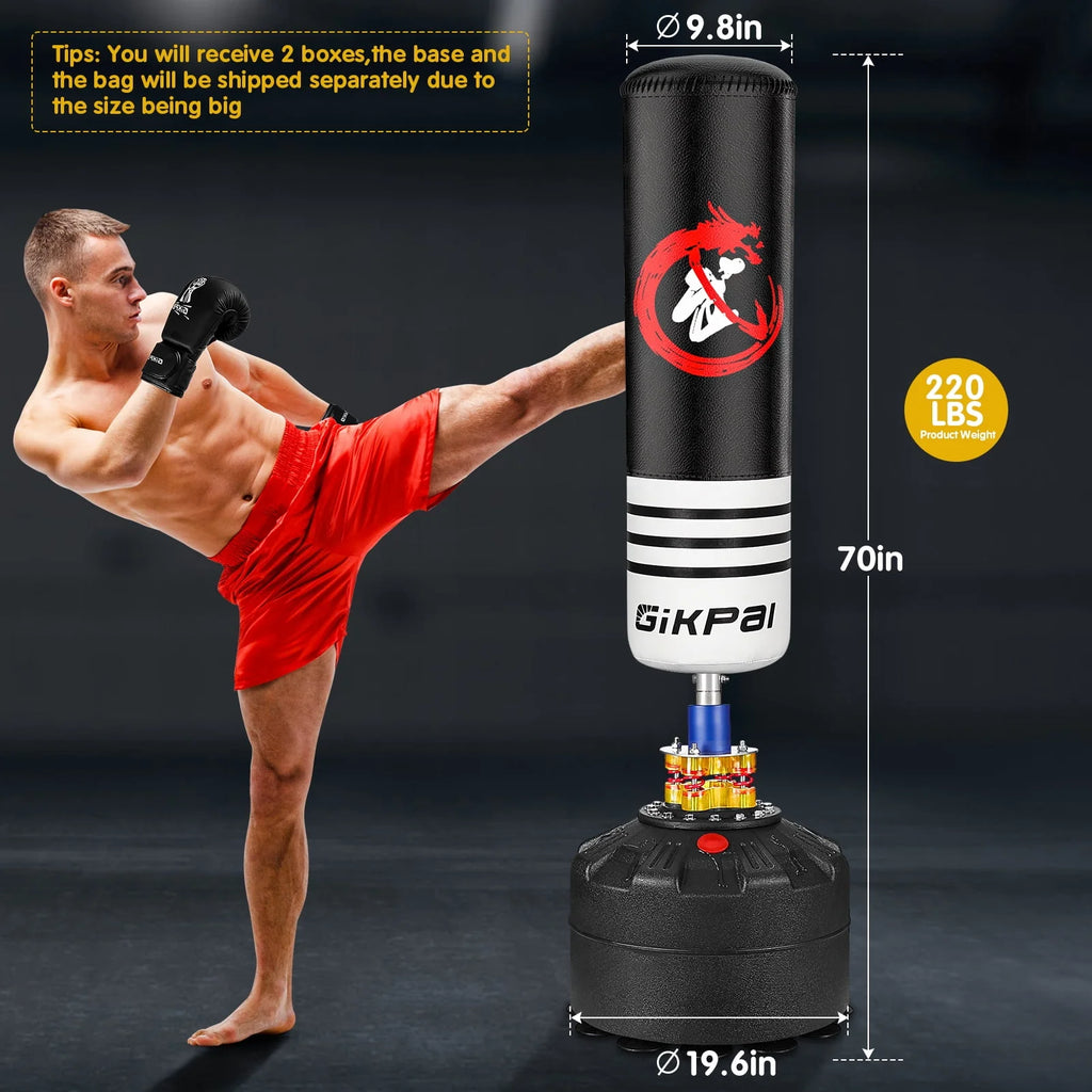 70'' 180lbs Freestanding Punching Bag with Stand V480