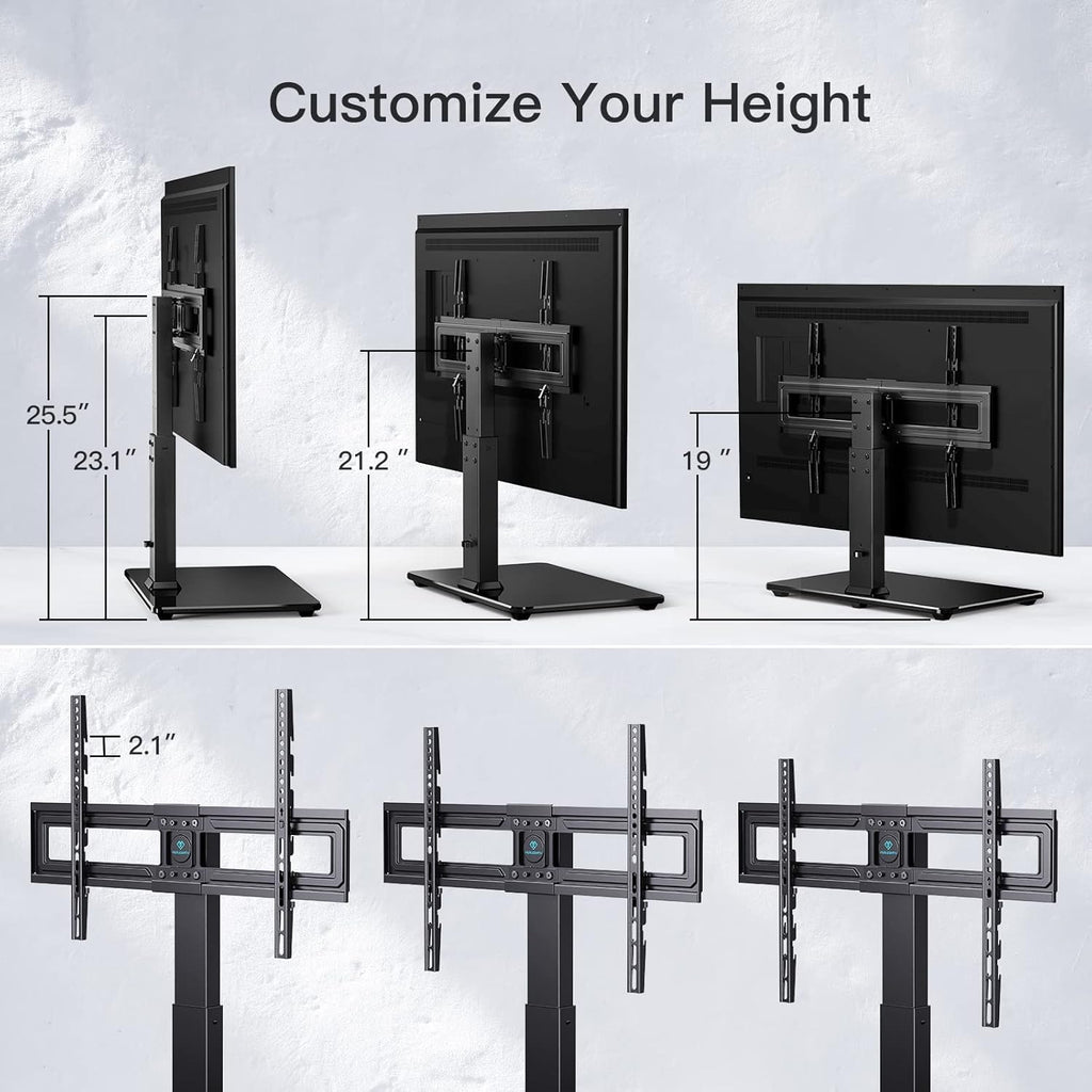 Swivel TV Stand for 32 to 70 inch Flat Screen TVs Height Adjustable J15185