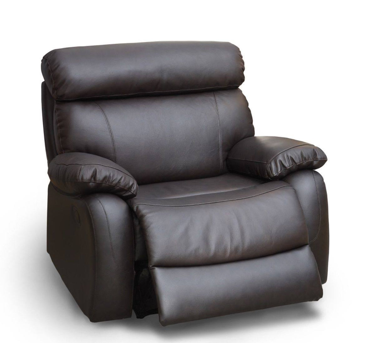 Brown Leather Glider Recliner A324