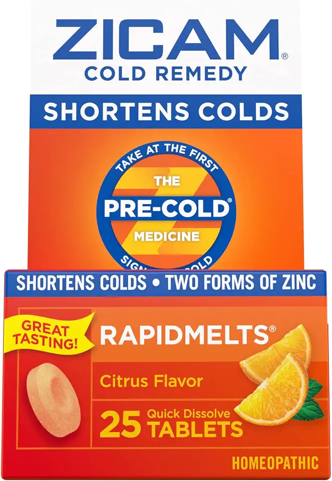 Citrus Flavor 25 Count Zinc Cold Remedy I559