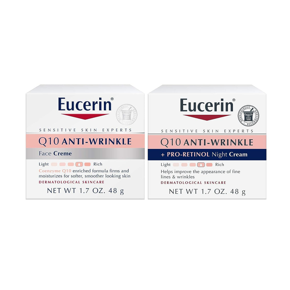 Q10 Anti Wrinkle Face Cream 1.7 Oz Jar + Night Cream 1.7 Oz Jar I5622