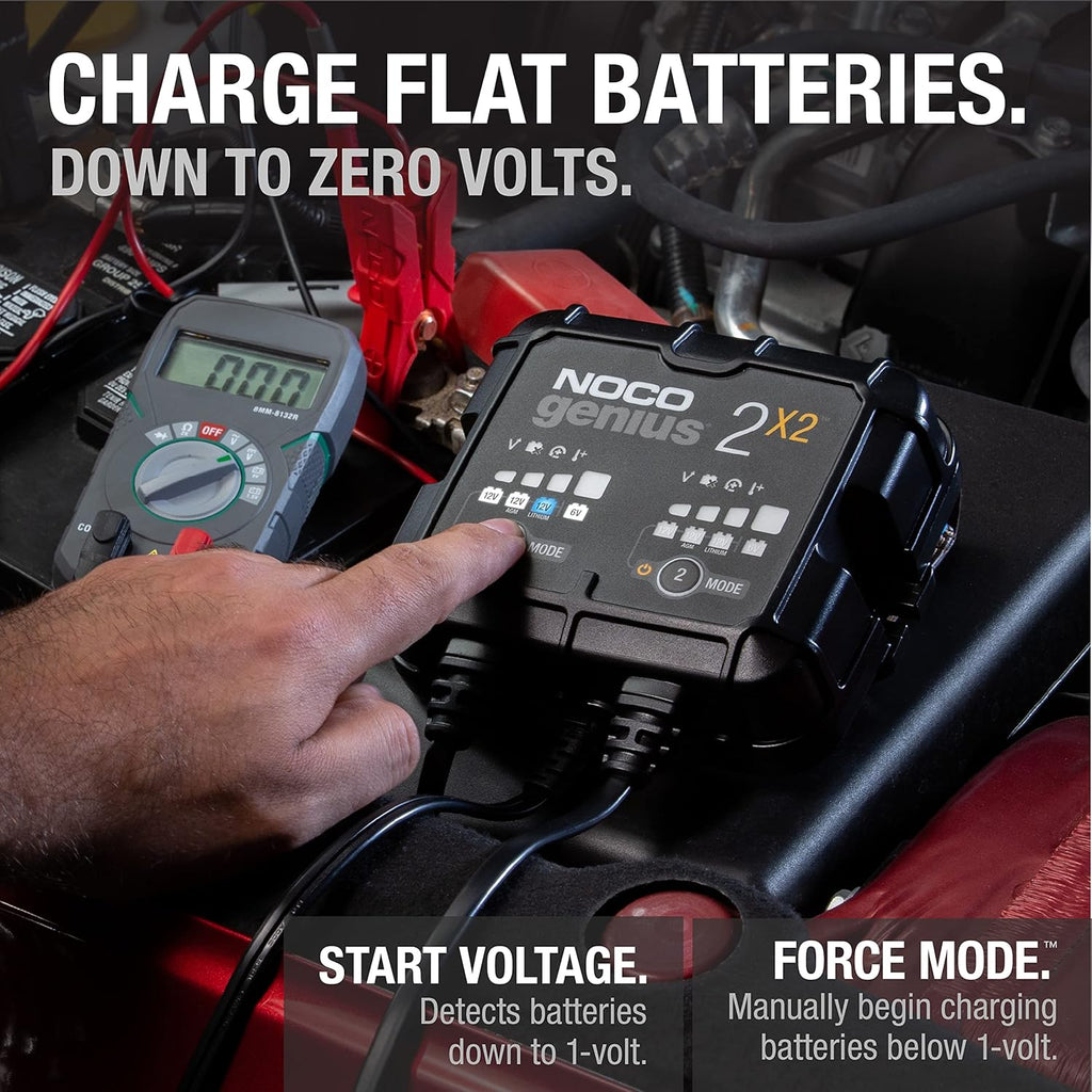 2-Bank 4-Amp Fully-Automatic Smart Battery Charger F67263