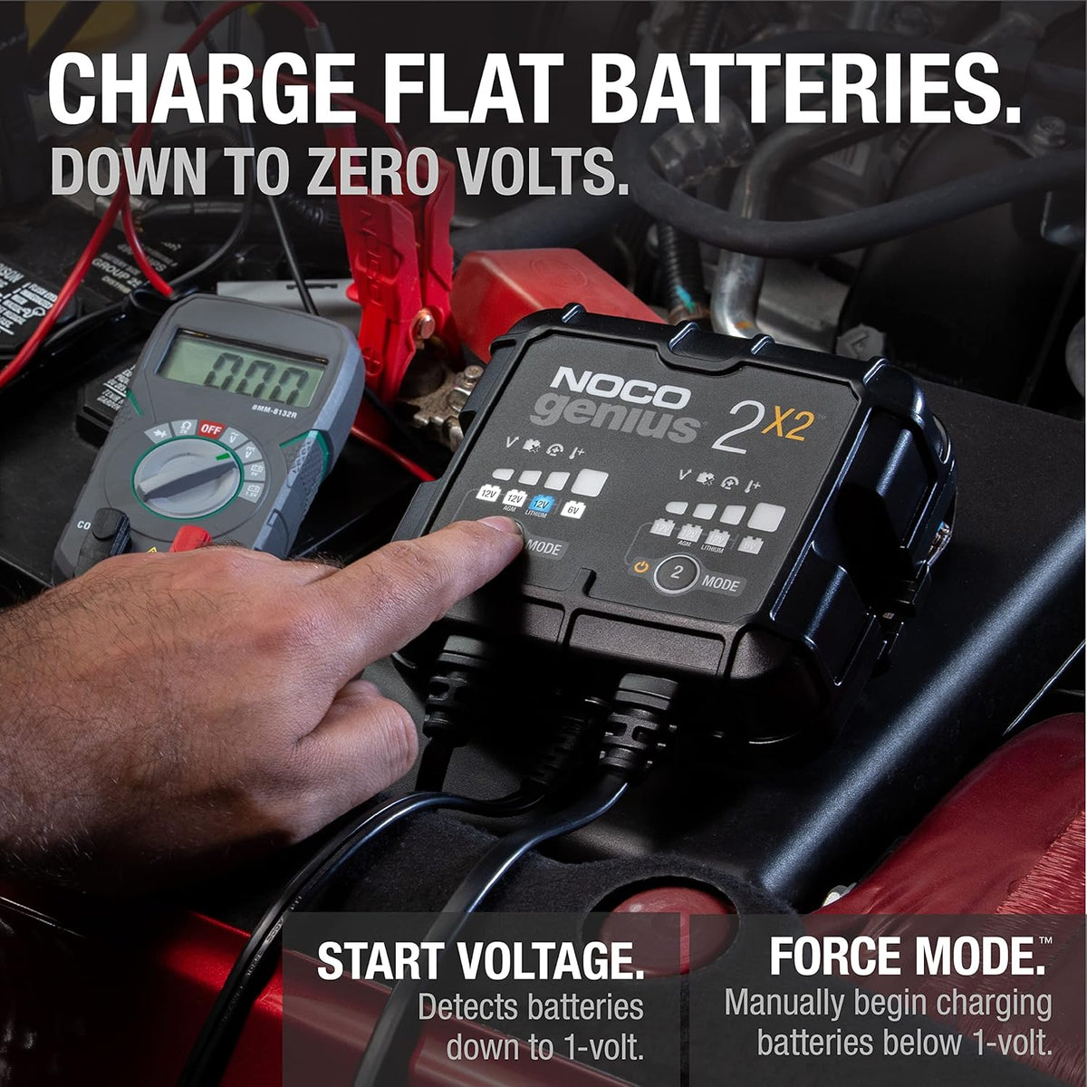 2-Bank 4-Amp Fully-Automatic Smart Battery Charger F67263