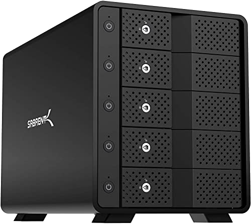 USB 3.2 5-Bay SATA Hard Drive Docking Station with USB-C Z11346