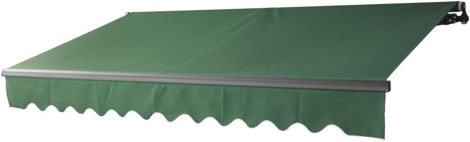 Black Retractable Patio Awning 10 x 8 Feet D4548
