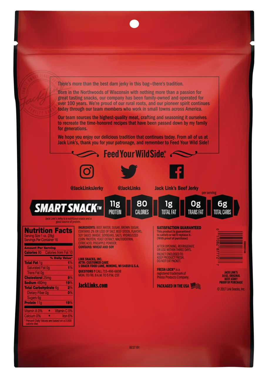 Original Beef Jerky, 16oz T370