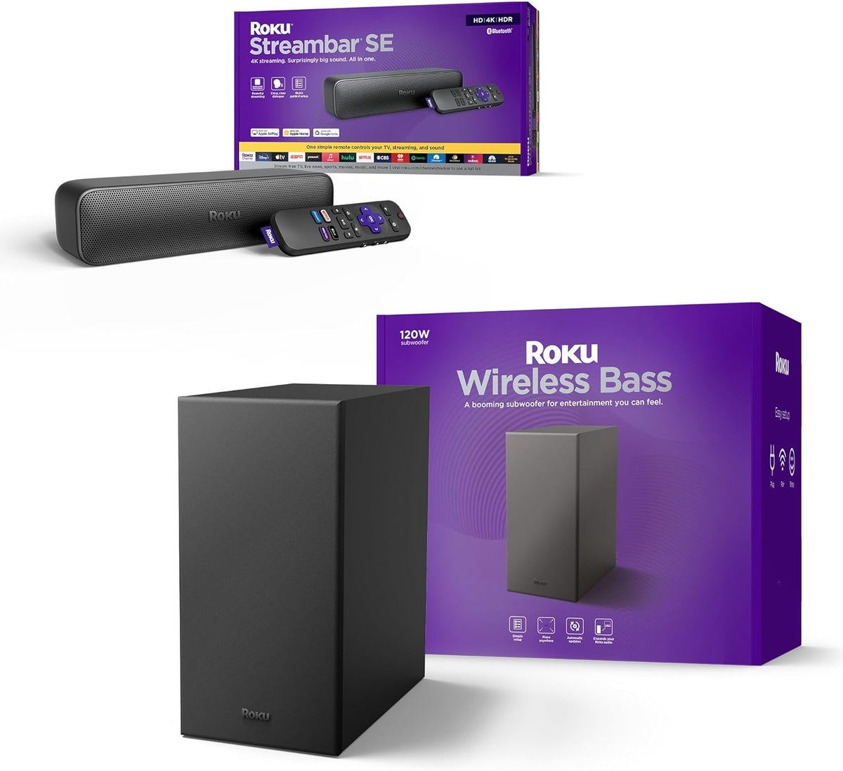 4K HDR Streambar & Wireless Bass Bundle G862520