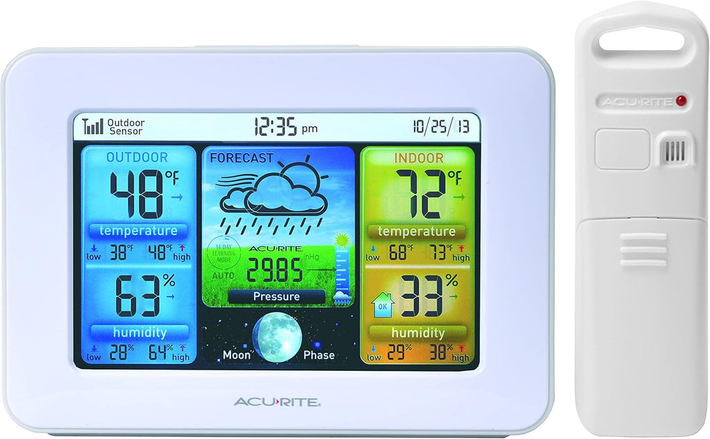 Black Weather Station with Temperature and Humidity O66220