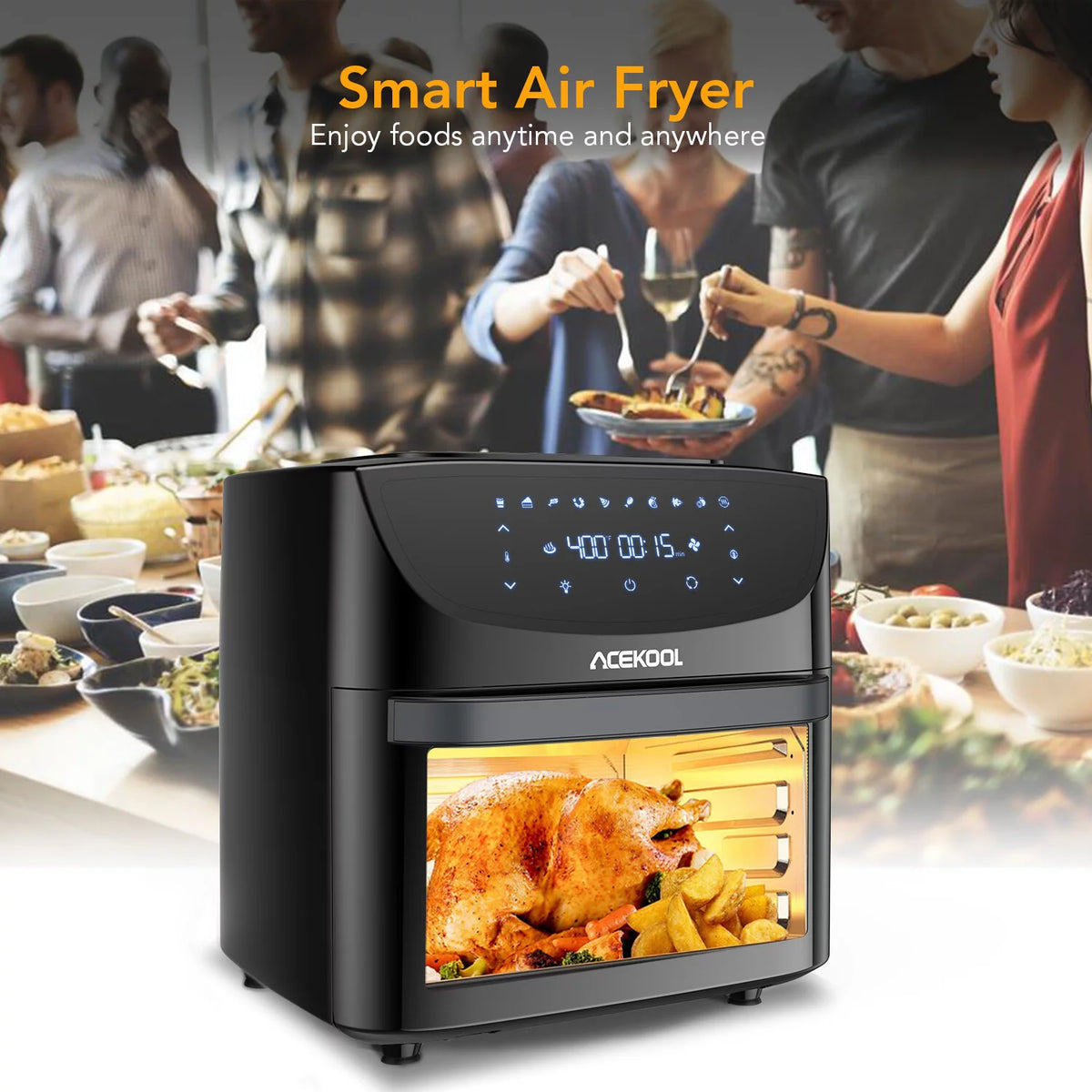 19 Qt 1800 W 10-in-1 Digital Air Fryer Oven C158