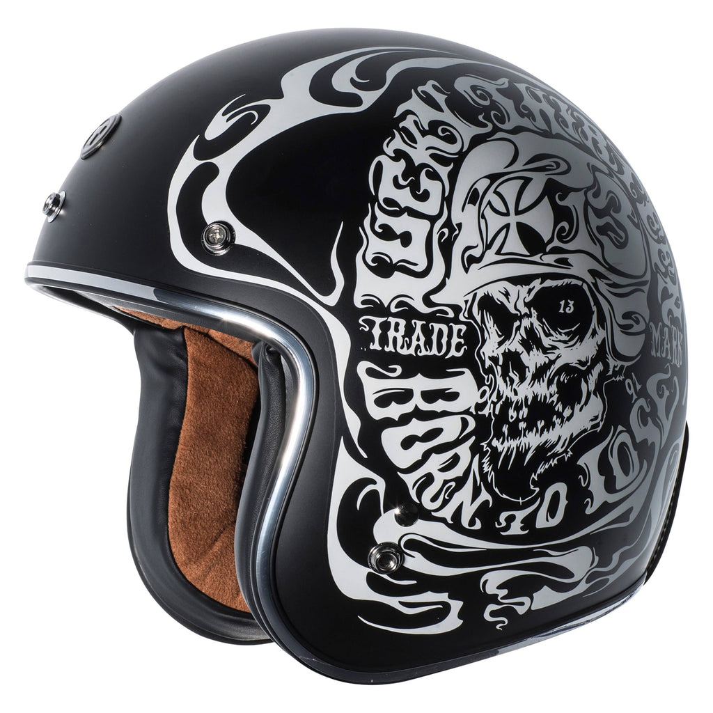 Flat Black XX-Large Open Face Helmet J851