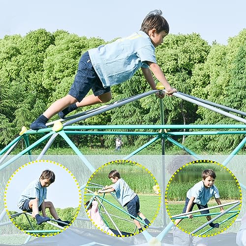 Geometric Dome Climber Play Center, Green, 13ft A893661
