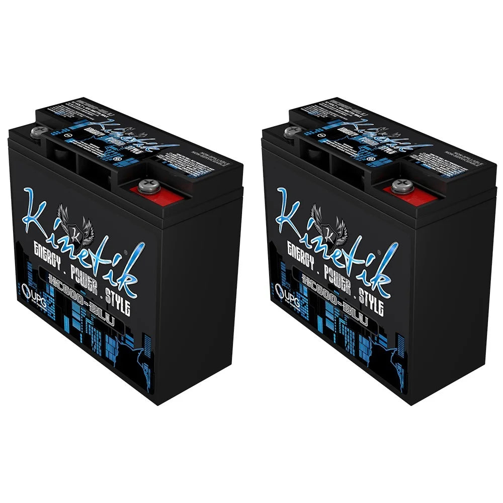 600W 12V Power Cell Replacement Battery for Car Stereo System - 2 Pack N873173