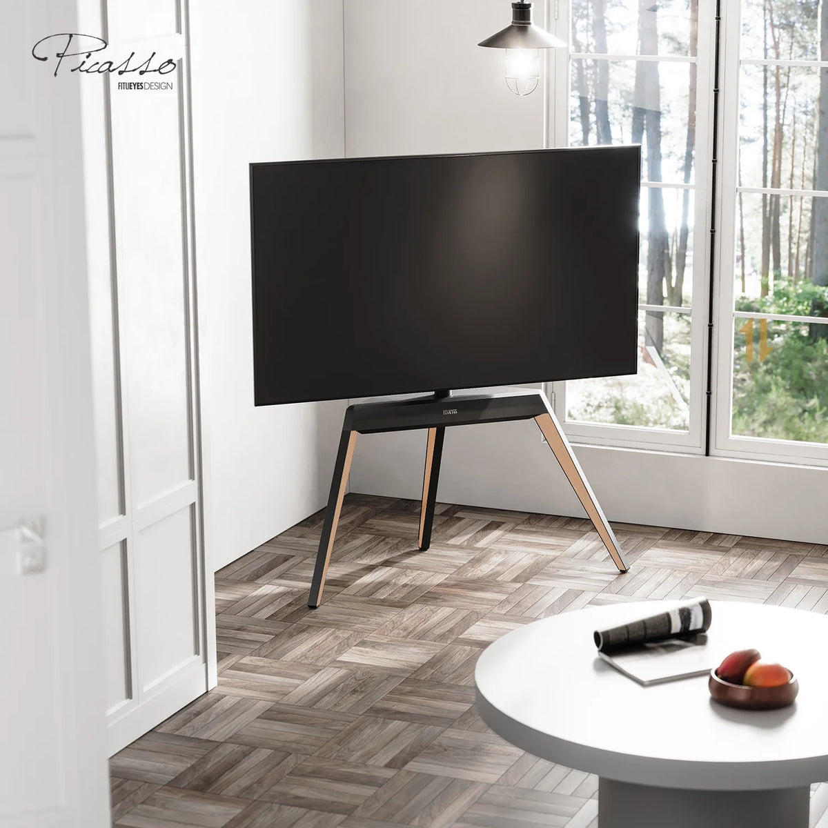 Corner TV Stand for 55 65 70 75 78 Inch TV D541901