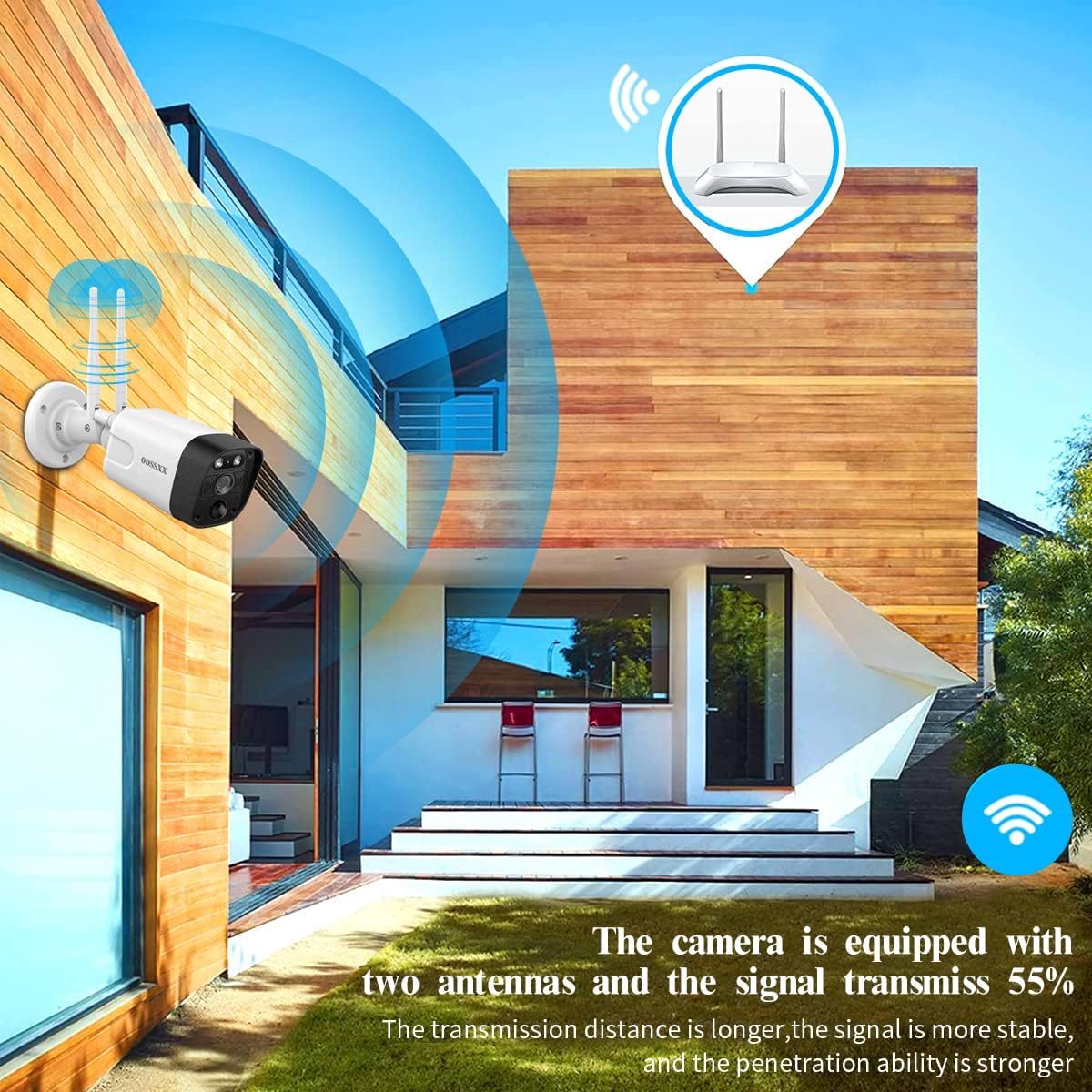 3K 5.0MP Wireless Security Camera System with 2TB Hard Drive C8717