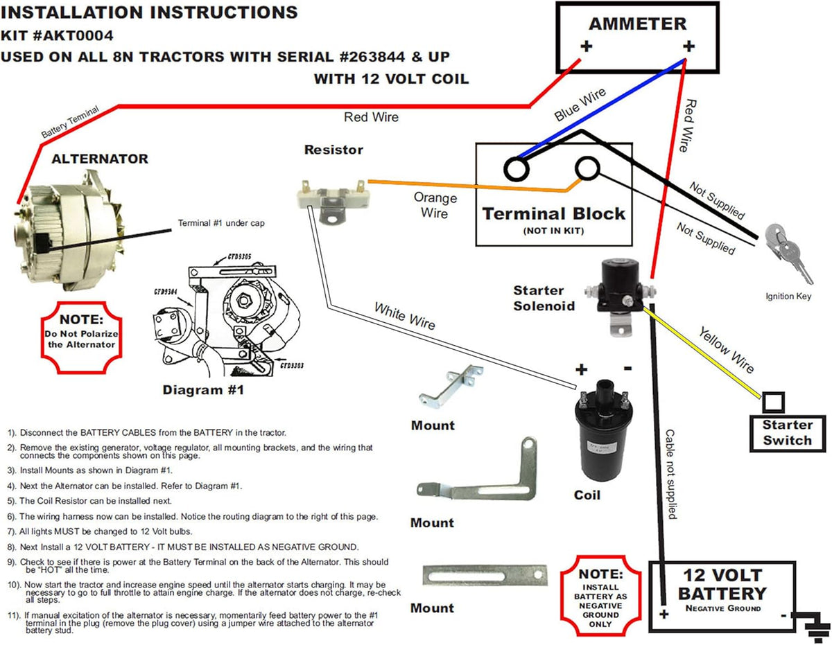 Generator Alternator Conversion Kit O444