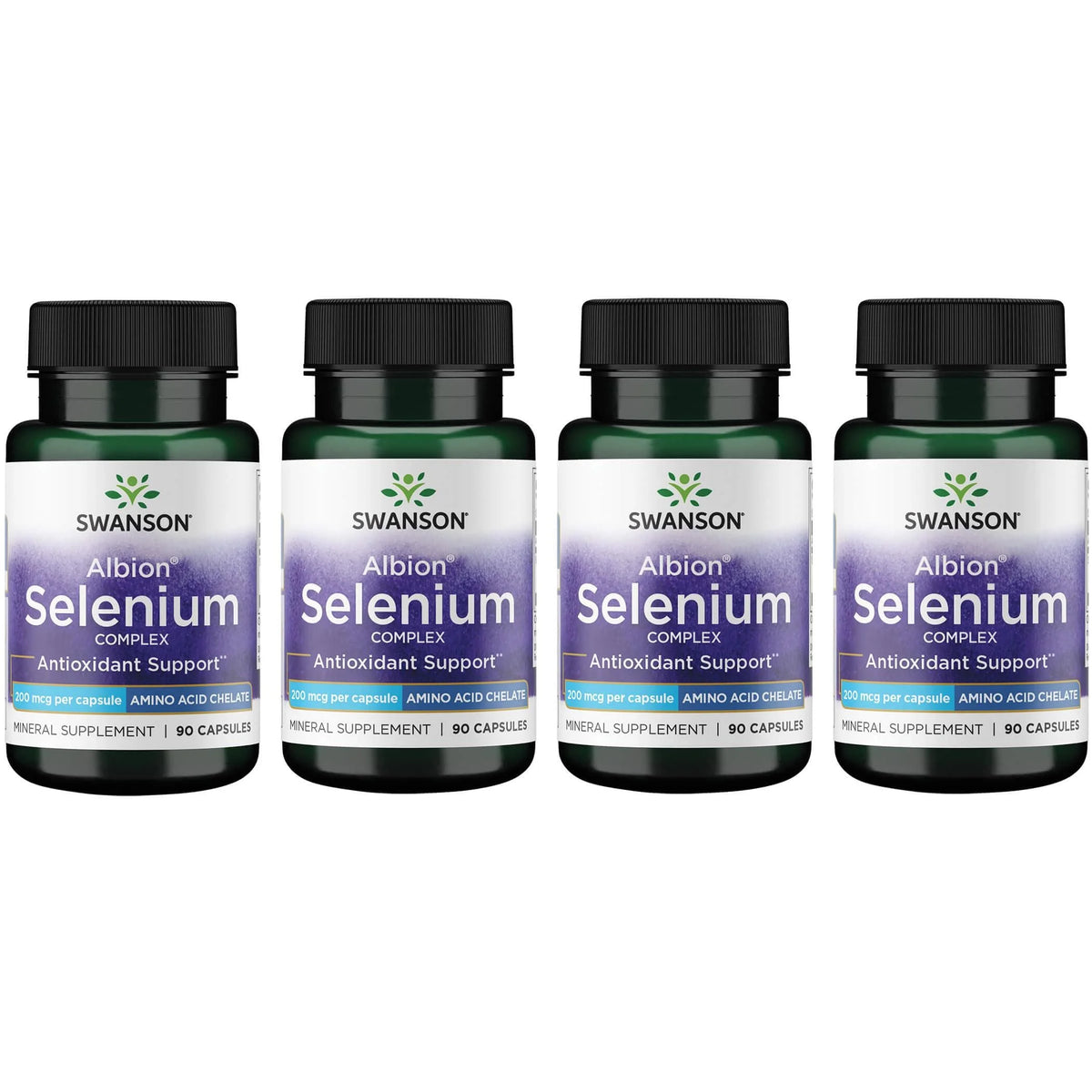 Selenium Complex 200 mcg 90 Caps 4 Pack O435
