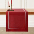 Red 14 x 120 Inch 100% Pure Linen Table Runner P42404