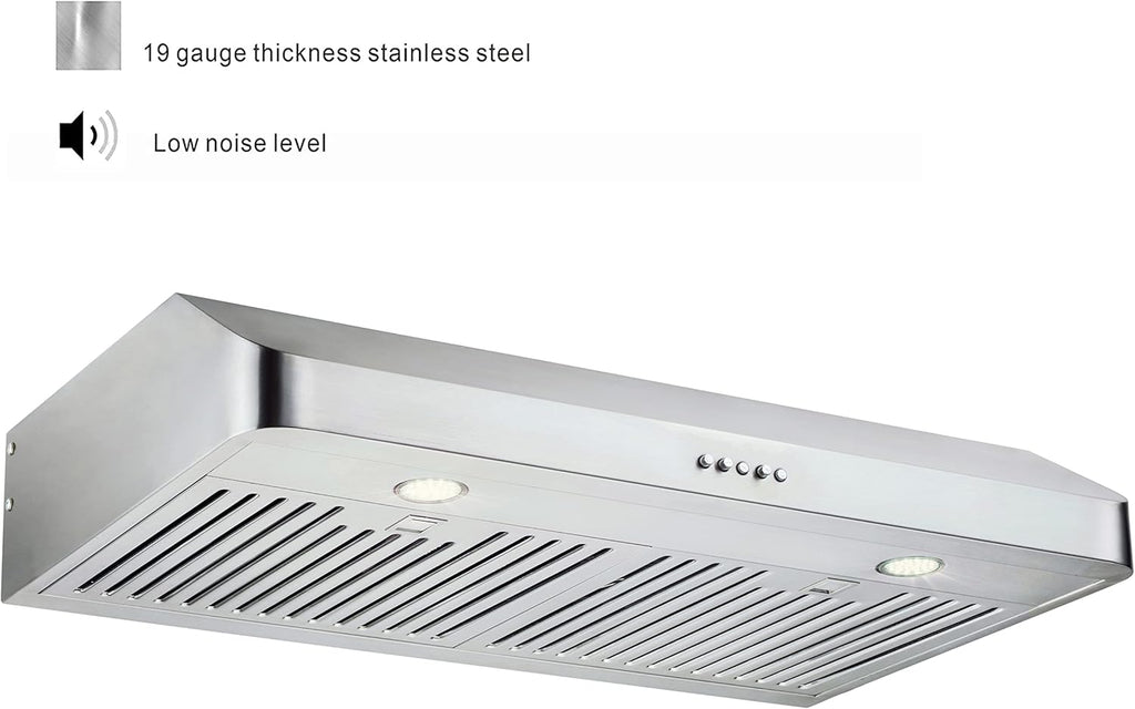 30 Inch Under Cabinet Range Hood Stainless Steel 400 CFM D61767