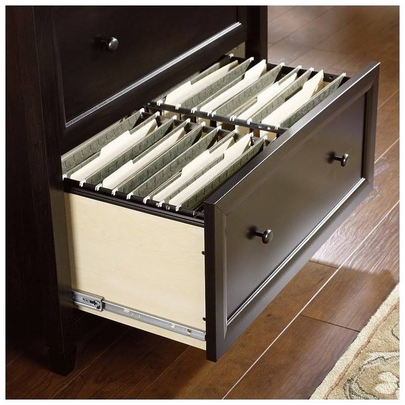 2 Drawer Black File Cabinet H5860