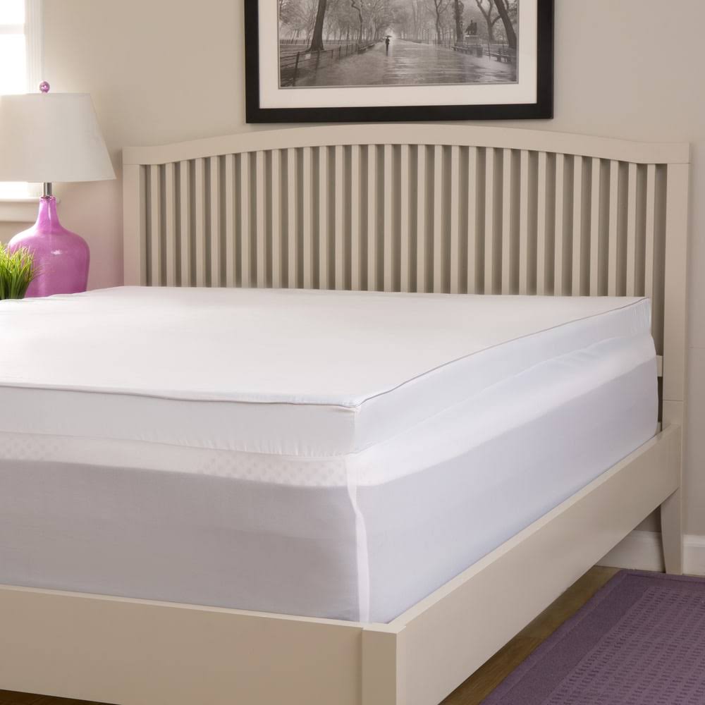 3-Inch Gel Memory Foam Mattress Topper with Egyptian Cotton Cover D192554