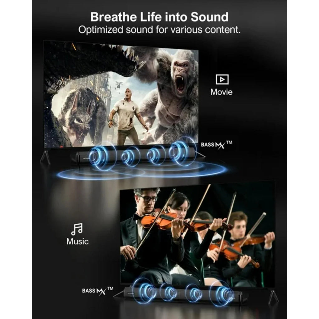 2.2ch Sound Bar with Dual Subwoofer V40200
