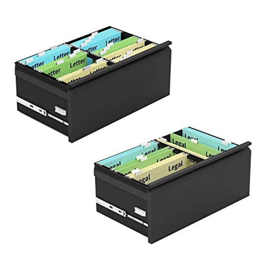 4 Drawer Black File Cabinet with Lock C269140