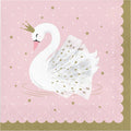 White and Pink Swan 2-Ply Luncheon Napkins A2551