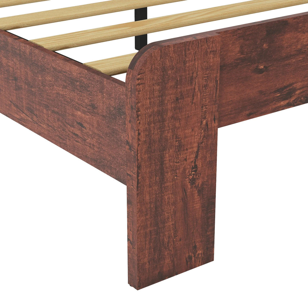 Queen Wood Platform Bed Frame with Headboard U757138