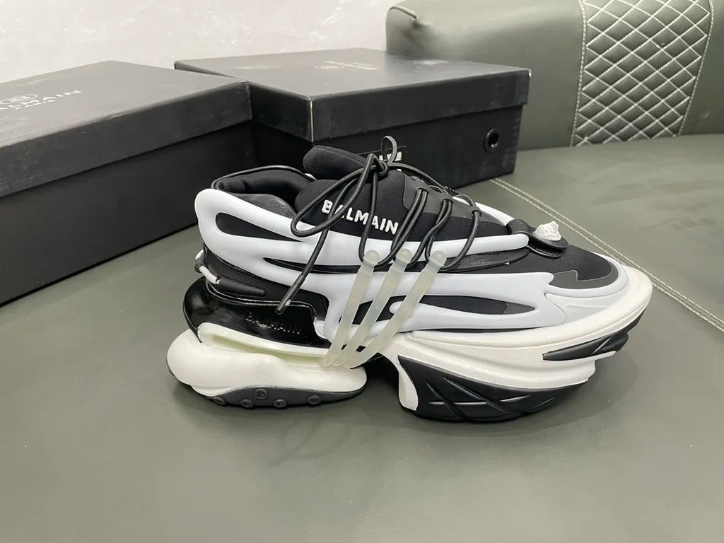 White Black Heels G2814