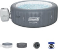 4 to 6 Person Inflatable Hot Tub with 140 AirJets and Insulated Cover Q371517