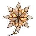 8.5-Inch Capiz Star Tree Topper with 10 Clear Lights D116437