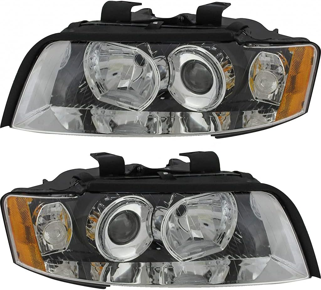 Pair Halogen Head Lights for Audi A4 Sedan Wagon D5124