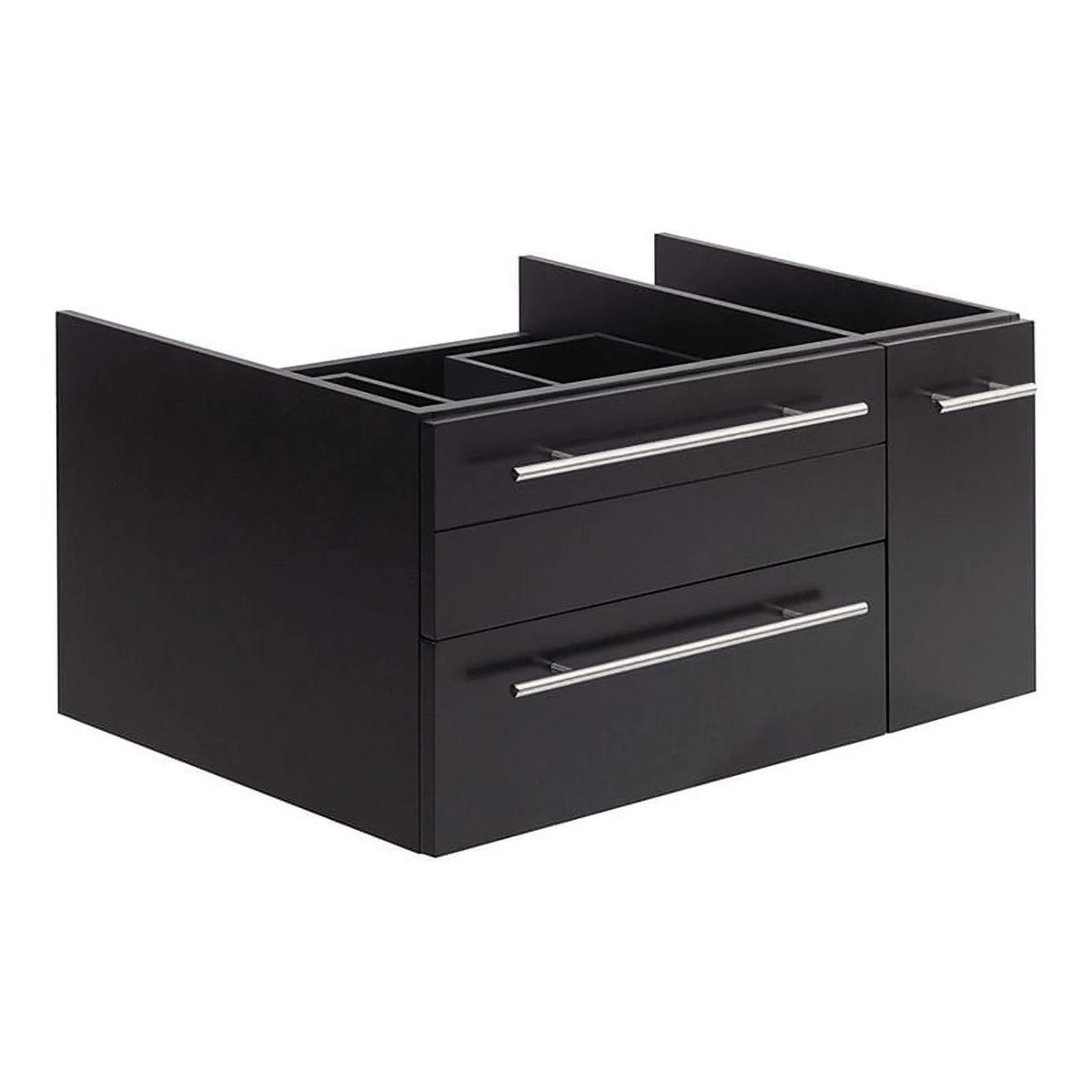 36" Wall Hung Vessel Sink Wood Bathroom Cabinet R62981