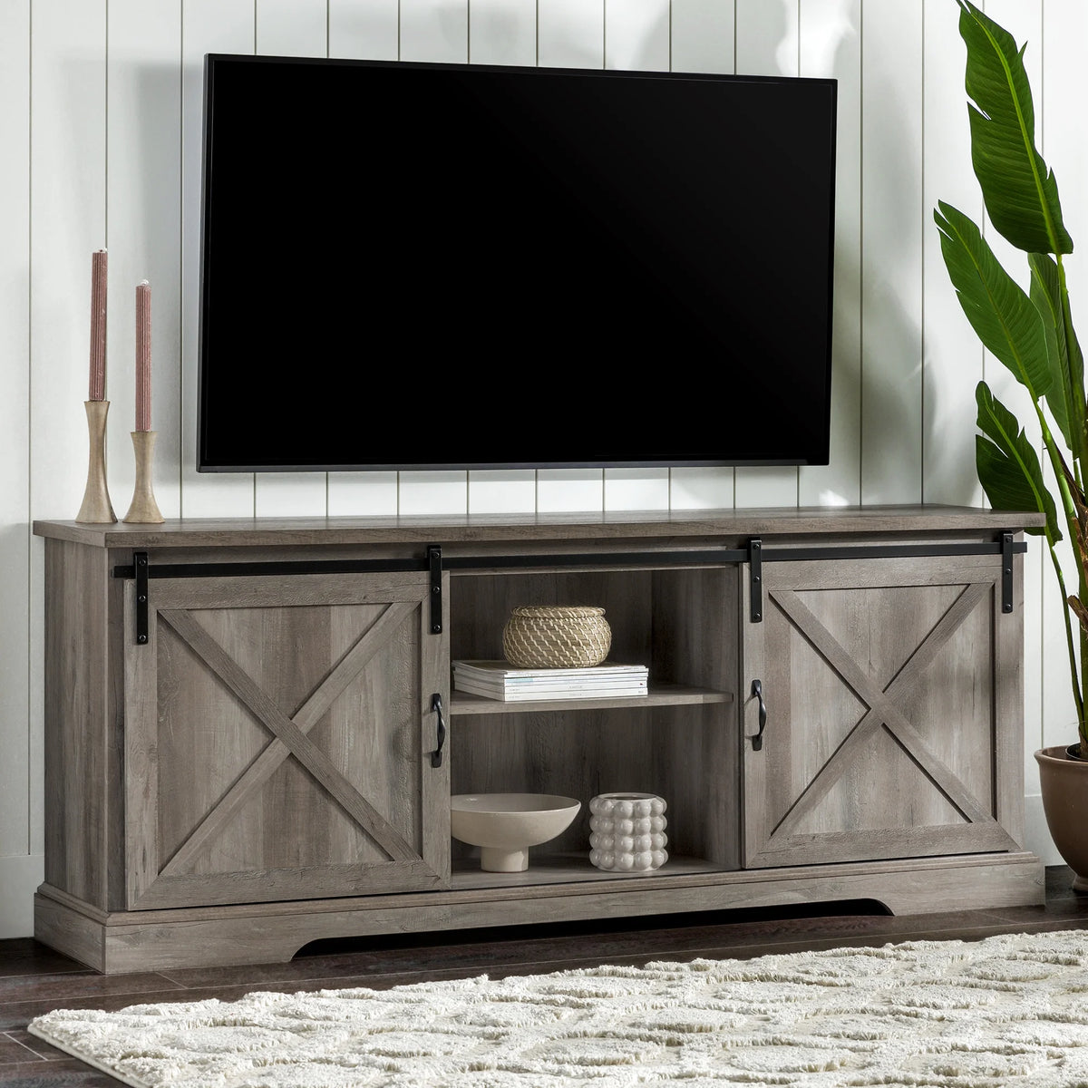 Modern Sliding Door TV Stand G19923