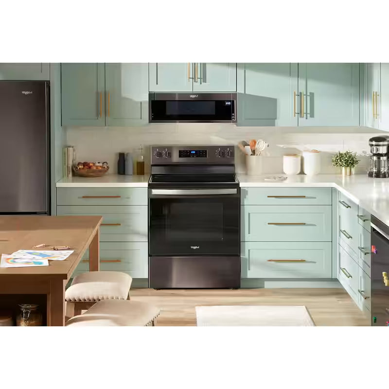 30 in. 5 Element Freestanding Electric Range in Black Stainless V103