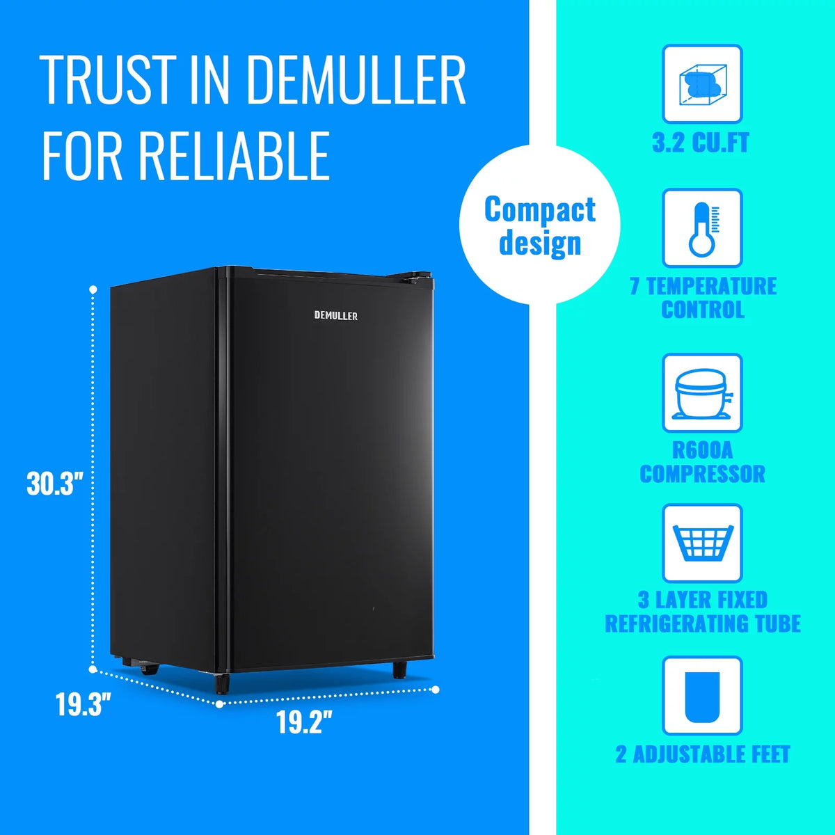 Black Upright Freezer J621132