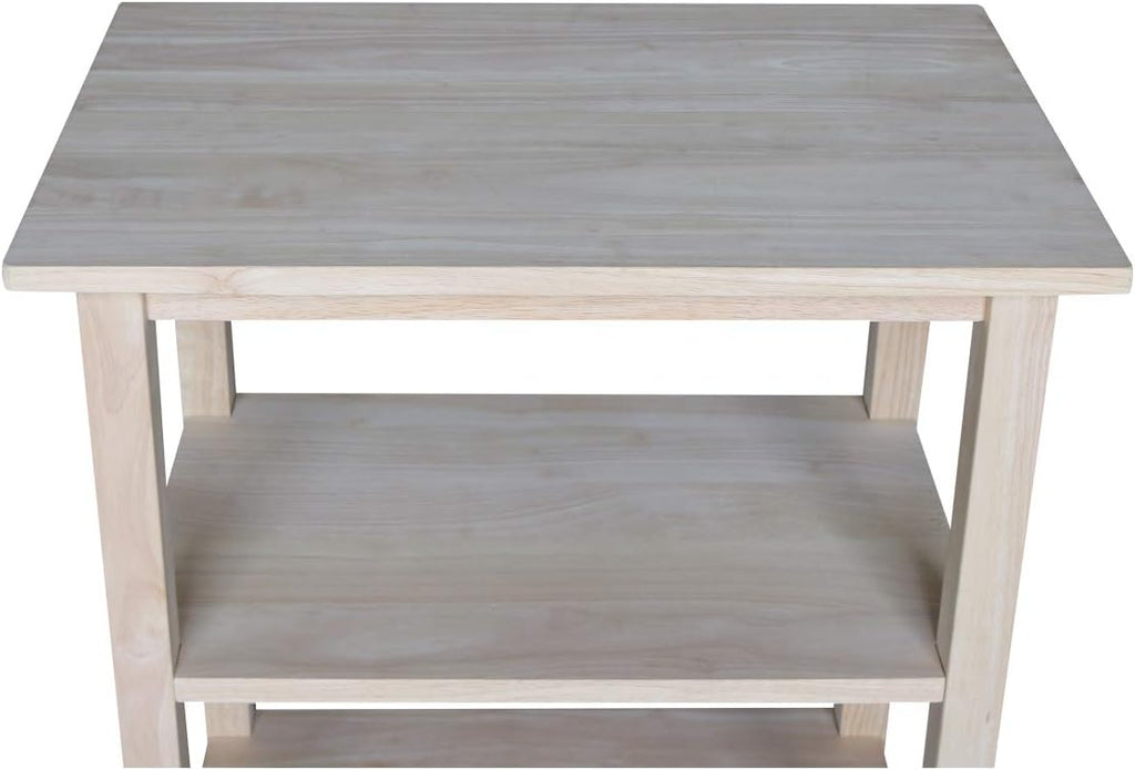 Unfinished Microwave Cart E10882