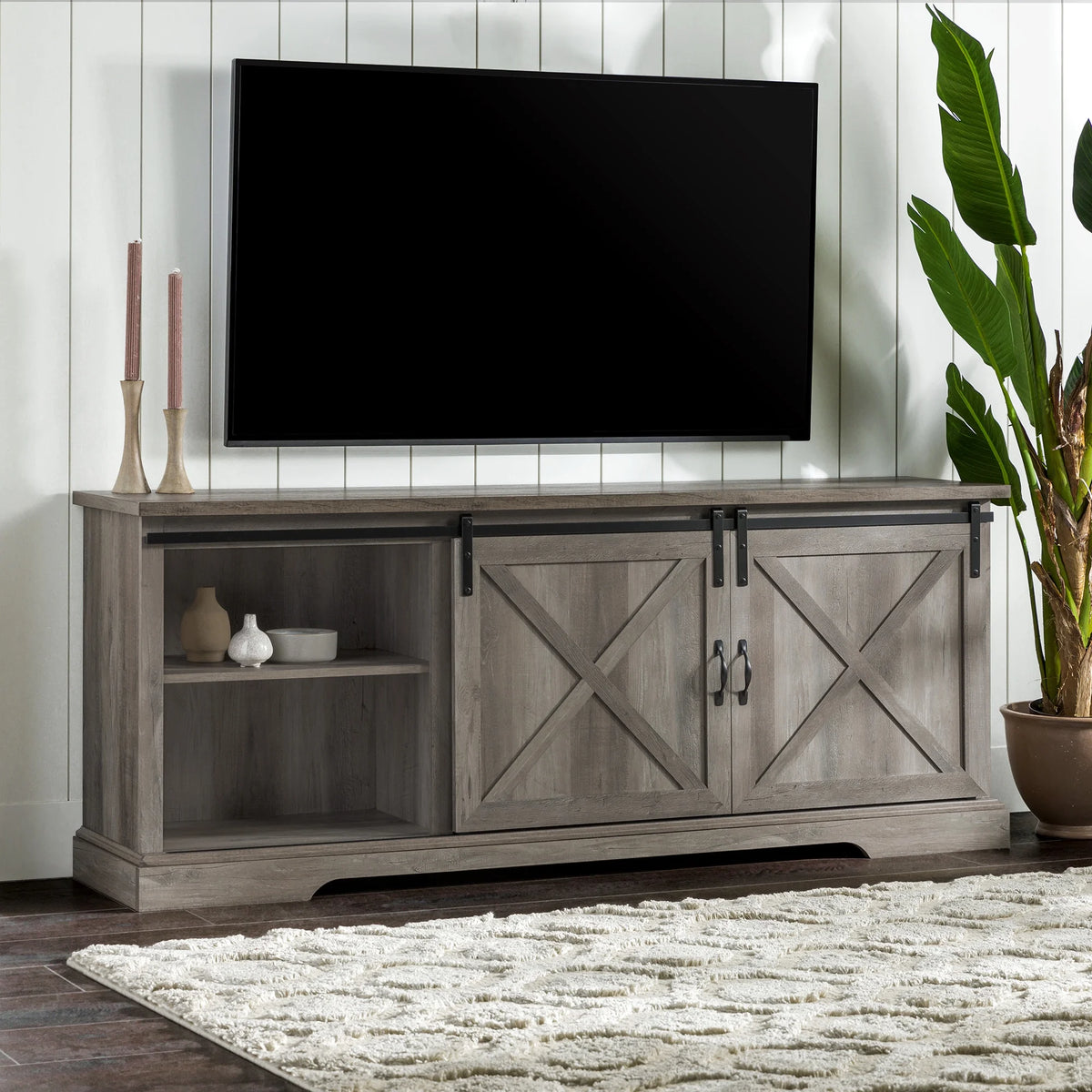 Modern Sliding Door TV Stand G19923