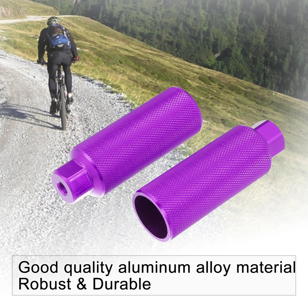 Black Purple Aluminum Alloy Bicycle Footrest Pegs E677