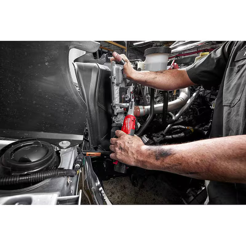 12V Lithium-Ion Brushless Cordless 3/8 in. Ratchet Kit with Batteries, Charger and Bag P642