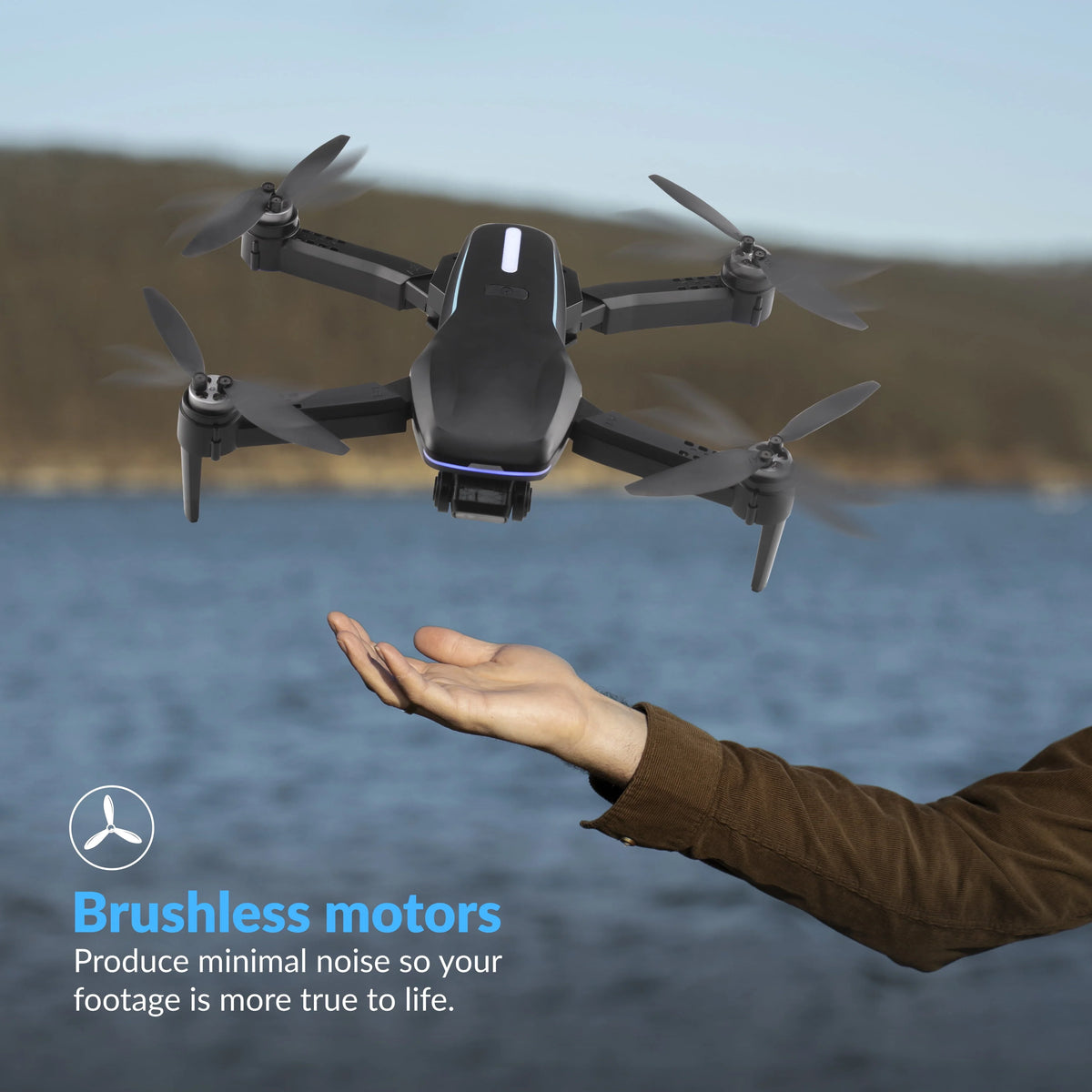 4K Aerial Camera Drone with Carrying Case, Black C1644