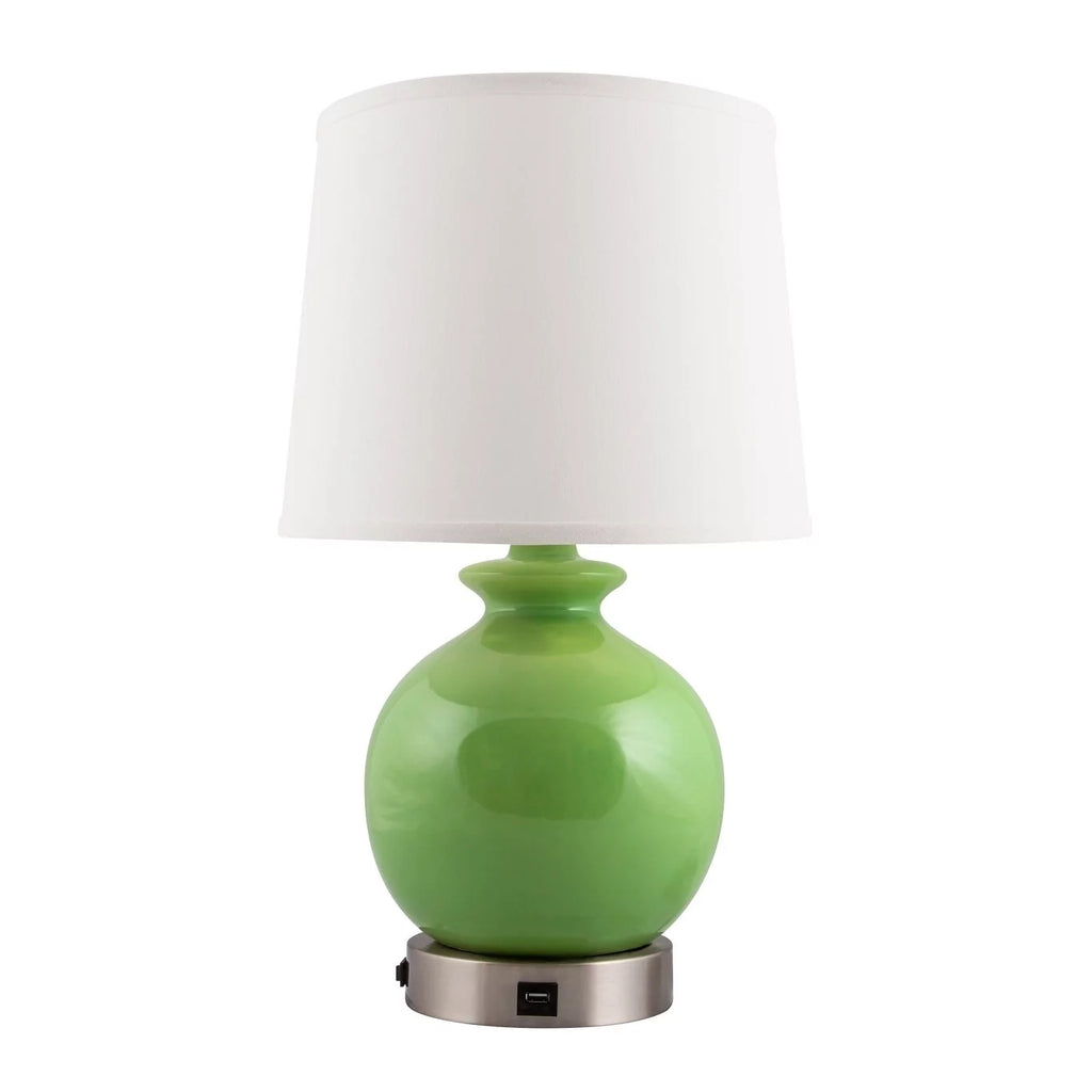 Ceramic Lamp with USB Base E6943