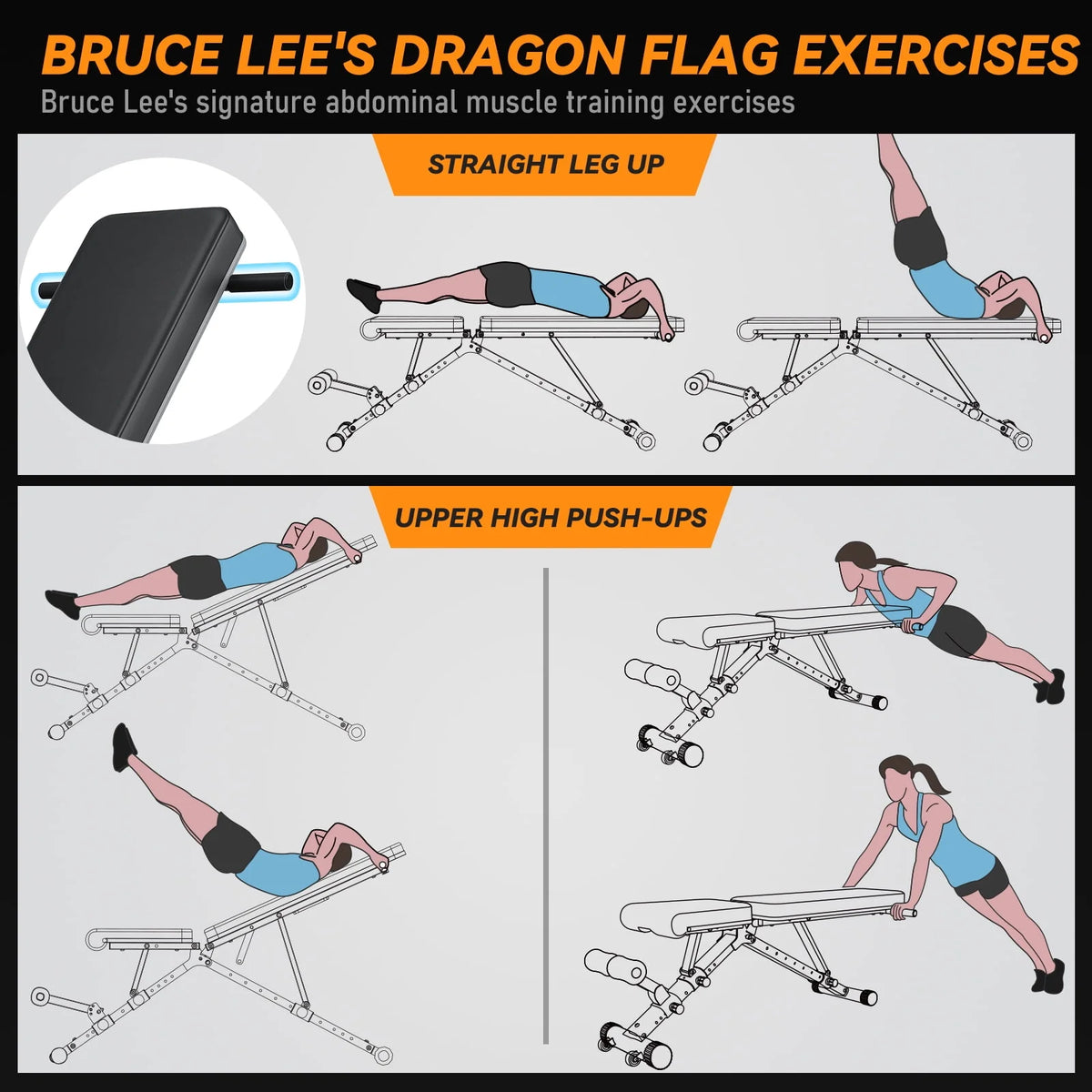 Adjustable Weight Bench Y530