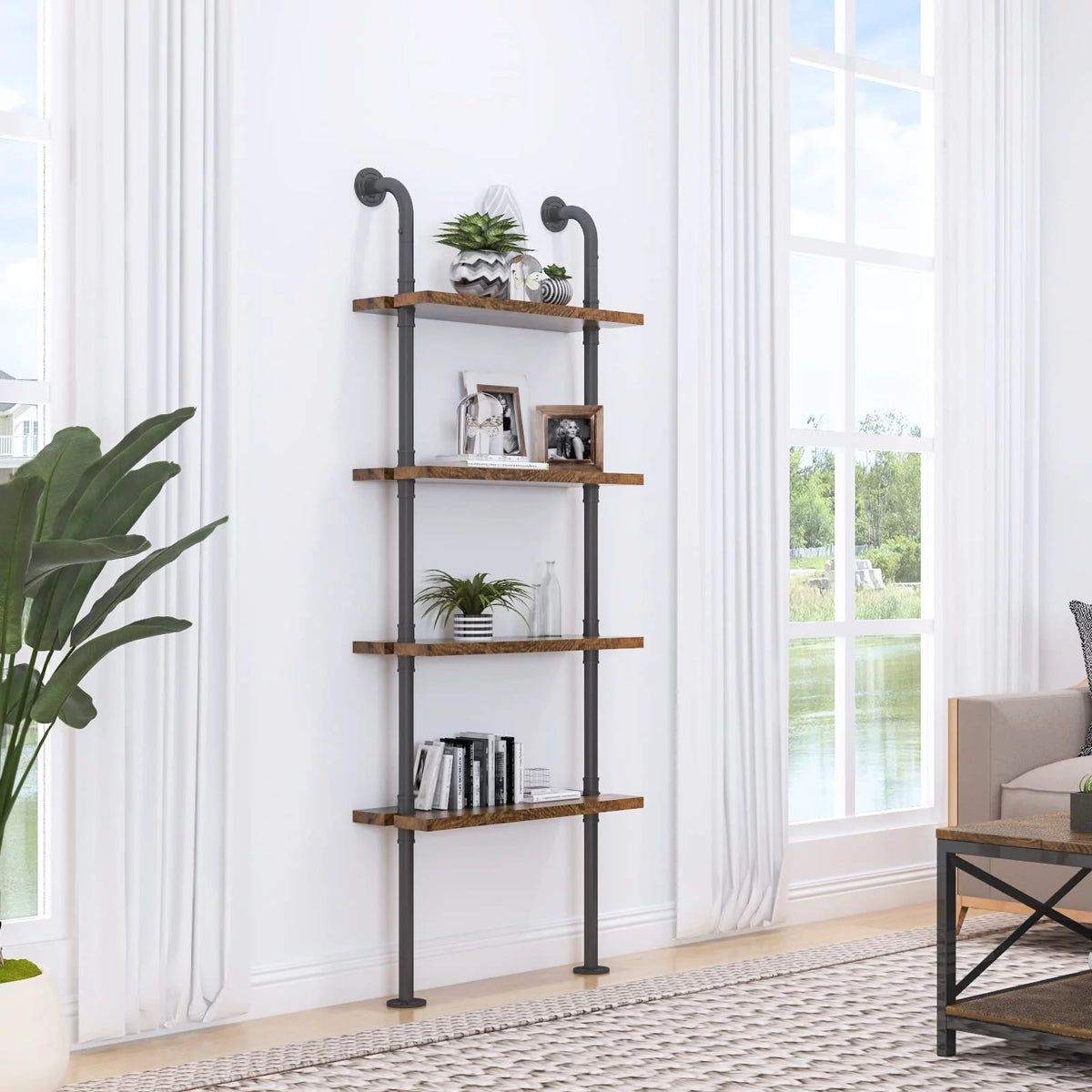 4-Tier Adjustable Bookshelf Y36332