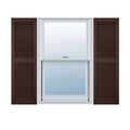 18 inchw x 35 inchh Vinyl Open Louver Shutters with Shutter-Loks, Per Pair G999