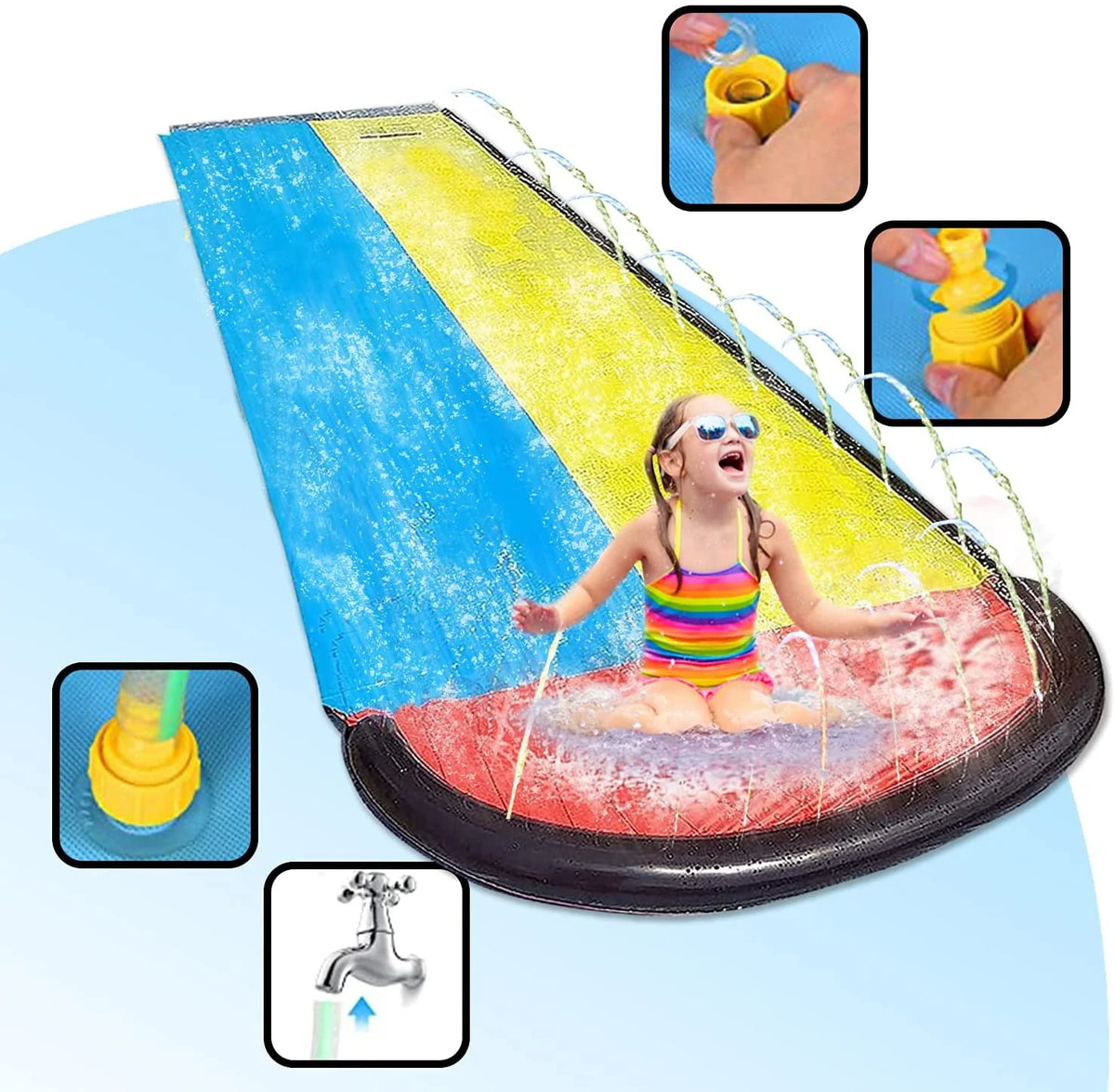15.5ft Inflatable Water Slide C5058
