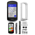 GPS Bike Computer Bundle with HRM, Speed & Cadence Sensor, Tempered Glass Screen, White Case & Tether S701068