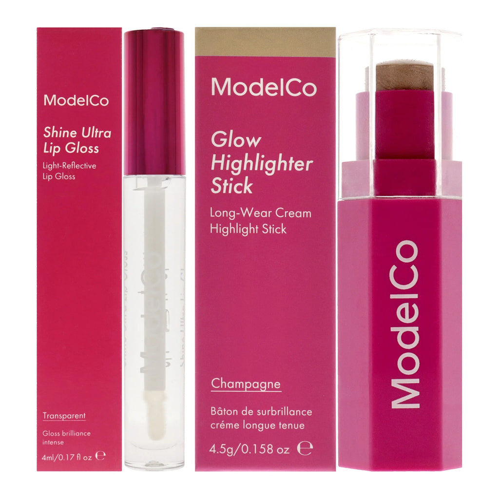 Highlighter Stick and Lip Gloss Kit, 2 Pc B6101