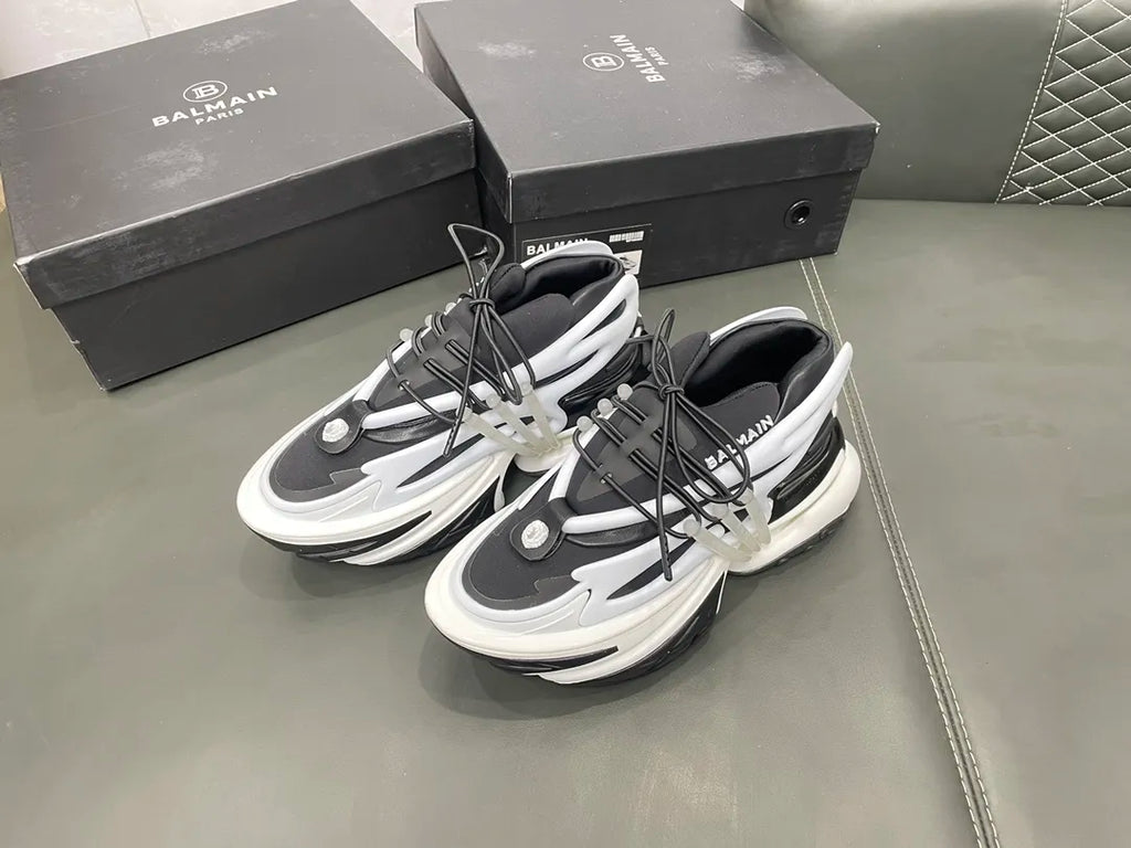 White Black Heels G2814