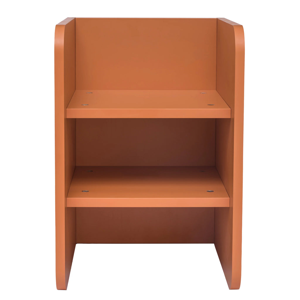 2-Tier Wood End Side Table with Storage Shelf M87872